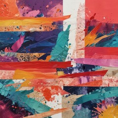 Fototapeta premium abstract grunge background, colorful grunge background, grunge background with colorful paint