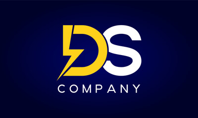 DS letter custom design logo template