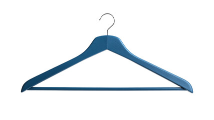 Blue Hanger for Clothes on Transparent Background - Professional Studio Shot