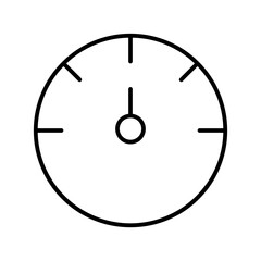 speedometer line icon