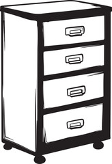 cabinet of drawers