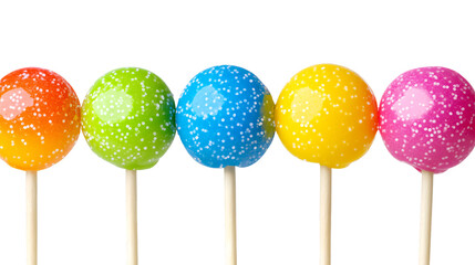 Vibrant Colorful Lollipop on Transparent Background for Sweet Treats and Candy Lovers