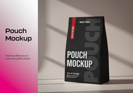 Food Supplement Pouch Mockup