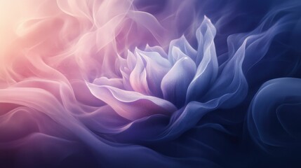 Fototapeta premium Abstract floral image, pastel, flowing fabric.