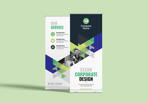 Creative Business Rollup Banner Design Layout