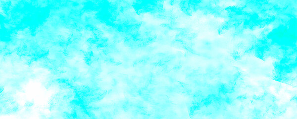 abstract blue oil painting background. Abstract nature background of romantic summer blue sky with fluffy cloud. Natural painting with brush stroke design with oil paint abstract art vector.