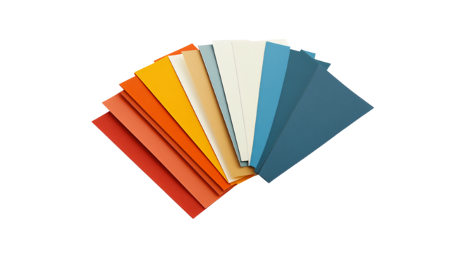 Elegant Floating Postcards Displayed on Transparent Background - Powered by Adobe