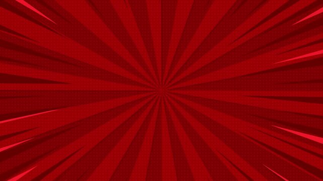 comic cartoon background pop art style red banner footage video