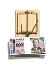 日本紙幣を餌にした鼠取り