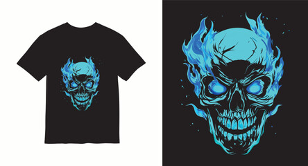 Graffiti skull graphic vector t-shirt design