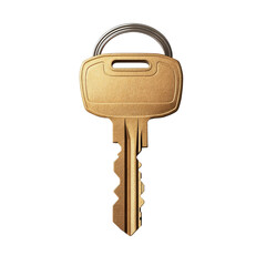 Gold-toned key illustration