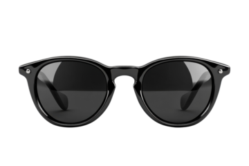 Stylish Black Sunglasses Digital Illustration for Fashion and Branding on transparent background