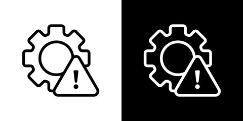 Failure icon vector, illustration logo template in trendy style