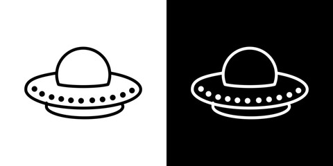 UFO icon vector, illustration logo template in trendy style