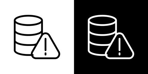 Data loss icon vector, illustration logo template in trendy style