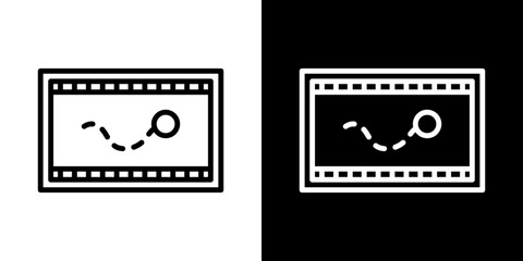 Animated icon vector, illustration logo template in trendy style