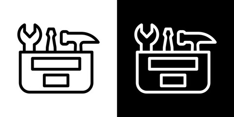 Toolbox icon vector, illustration logo template in trendy style