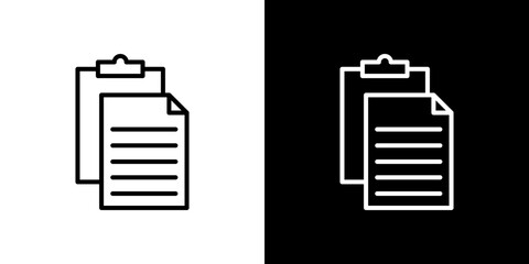 Paste icon vector, illustration logo template in trendy style