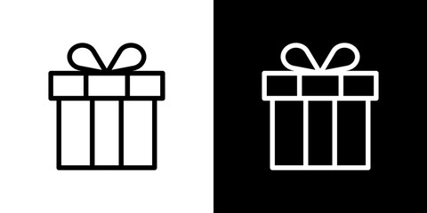 Gift icon vector, illustration logo template in trendy style