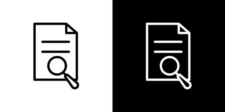 Research icon vector, illustration logo template in trendy style