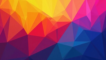 Obraz premium Abstract geometric shapes form a colorful background , wallpaper, seamless