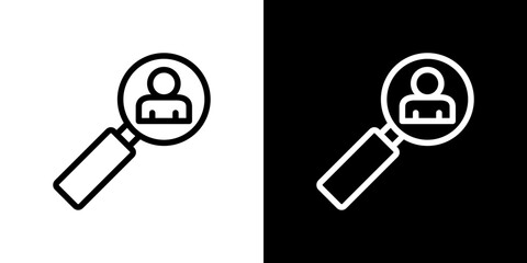 Job vacancy icon vector, illustration logo template in trendy style