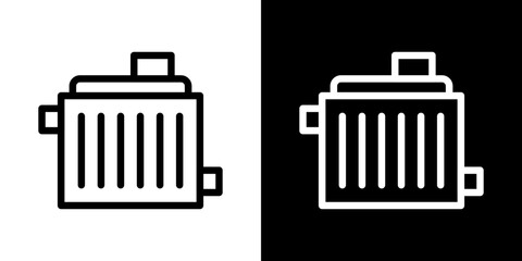 car radiator icon vector, illustration logo template in trendy style