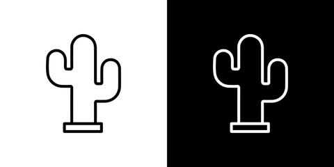 Cactus icon vector, illustration logo template in trendy style © Pop
