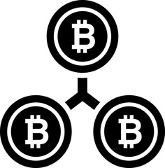 Cryptocurrency Network Vector Icon Stock Illustration