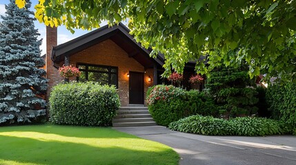 Obraz premium Rustic cabin in park