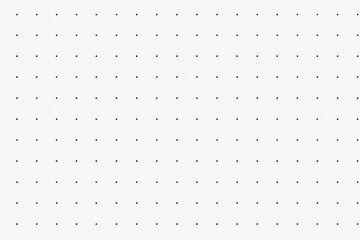 Minimal clean dotted paper background with tiny black holes on white surface. design mockups printing templates office or school stationery layout