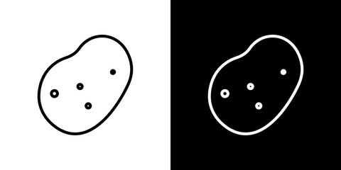 Potato icon vector, illustration logo template in trendy style