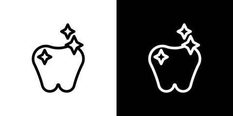 clean tooth icon vector, illustration logo template in trendy style