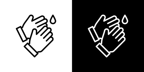 Wash hands icon vector, illustration logo template in trendy style