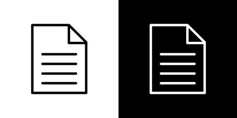 Document icon vector, illustration logo template in trendy style