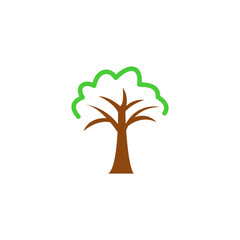 Tree forest plant logo design