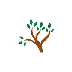 Tree forest plant logo design
