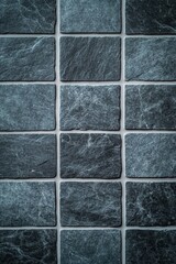 Dark Gray Slate Tile Wall with a Natural Stone Texture for Bathroom Decor and Kitchen Backsplash