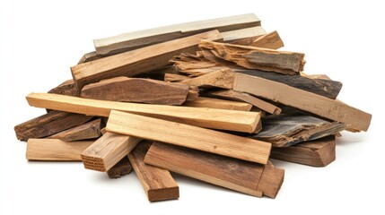 Pile of various wood pieces (1)