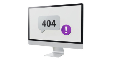 Isolated 404 Error on Computer Screen