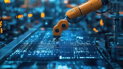 Robotic Arm on Circuit Board