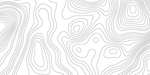 Abstract topographic contours map background. Topographic map geographic mountain relief abstract lines background. Topography and geography map grid abstract backdrop, Luxury black abstract line art.