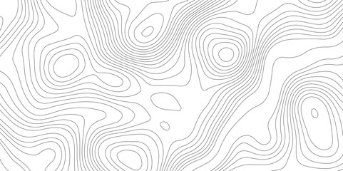 Abstract topographic contours map background. Topographic map geographic mountain relief abstract lines background. Topography and geography map grid abstract backdrop, Luxury black abstract line art.