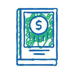 business genre icon doodle illustration