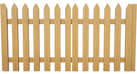 Fototapeta premium Isolated Wooden Fence