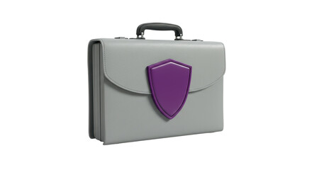 Isolated Business Leather Bag