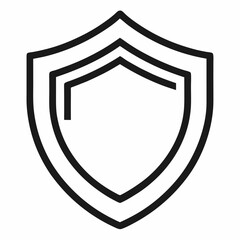 Security Shield icon on white background