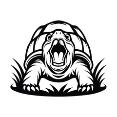 snapping turtle silhouette