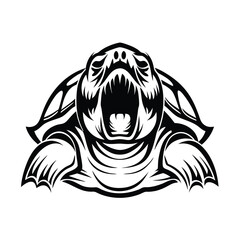 snapping turtle silhouette