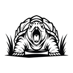 snapping turtle silhouette